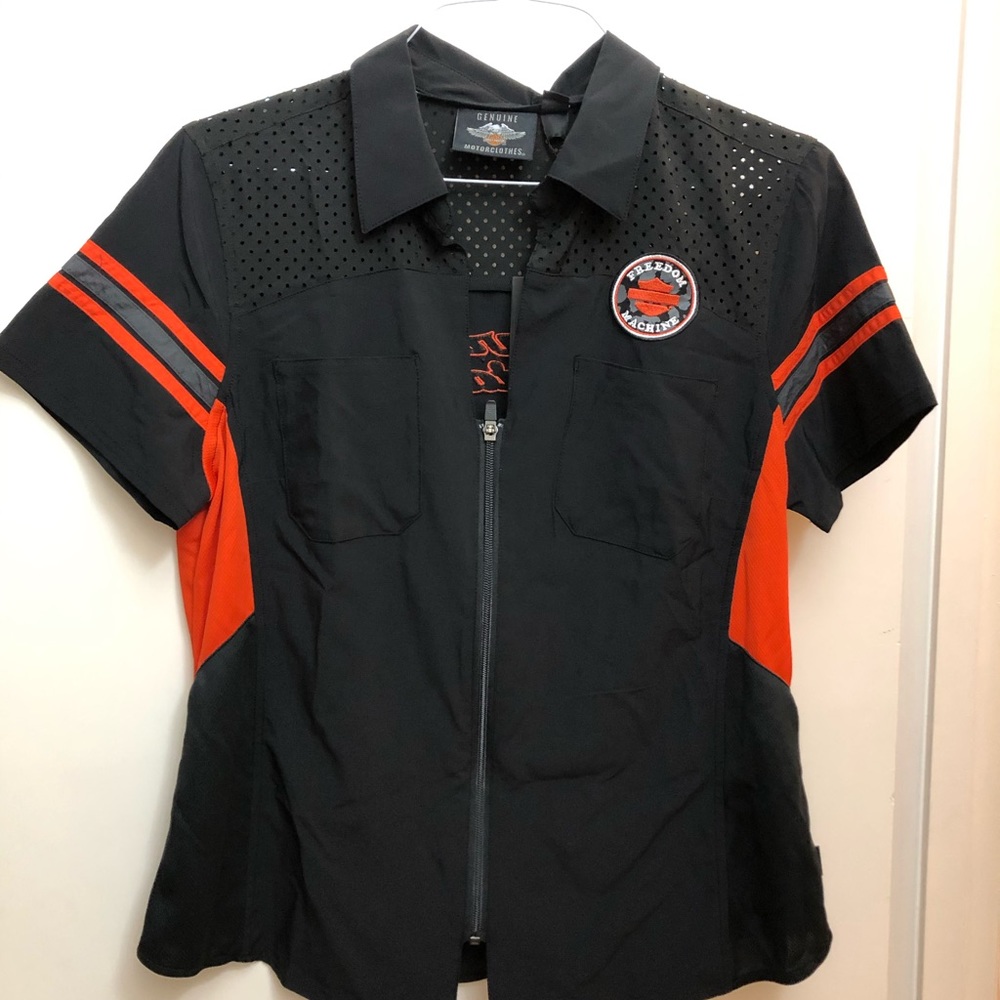 Harley-Davidson Womens Performance Mesh Zip Shirt